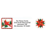 Personalized Christmas Quilt Labels and Seals, Set of 20