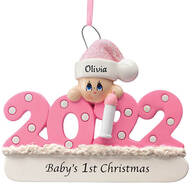 Personalized 2022 Baby's First Christmas Ornament