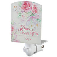 Personalized Love Lives Here Acrylic Nightlight
