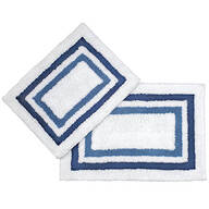Nora Micro Polyester Bath Rugs, Set of 2