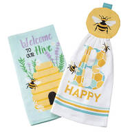 Bumble Bee Kitchen Towels, Set of 2