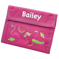 Personalized Children's Flamingo Wallet
