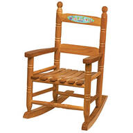 Personalized Llama-Themed Children's Rocking Chair