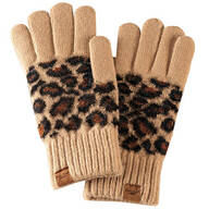 Britt's Knits® Snow Leopard Gloves