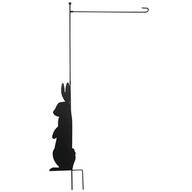Bunny Silhouette Metal Garden Flag Holder by Fox River™ Creations