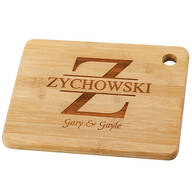 Personalized Family Name with Initial Cutting Board