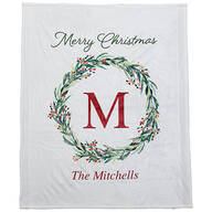 Personalized Christmas Throw Blanket, 50" x 60"