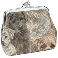 Animal Tapestry Dual Coin Pouch