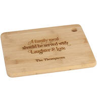 Personalized "A Family Meal" Cutting Board