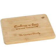 Personalized "Cooking is Love" Cutting Board