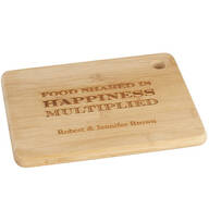 Personalized "Food Shared" Cutting Board