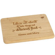 Personalized "All About the Little Things" Cutting Board