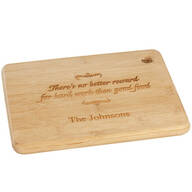Personalized "There's No Better Reward" Cutting Board