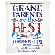 Personalized Grandparents Throw