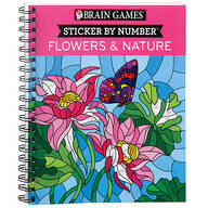 Brain Games® Sticker-By-Number Flowers & Nature