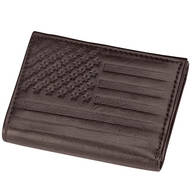 Genuine Leather Debossed RFID Trifold Wallet
