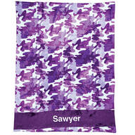 Personalized Children's Camouflage Blanket