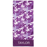 Personalized Camouflage Beach Towel