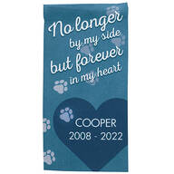 Personalized No Longer By My Side Pet Memorial Mini Garden Flag