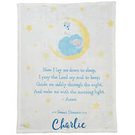 Personalized Now I Lay Me Down to Sleep Throw Blanket