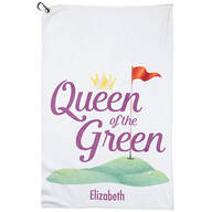 Personalized Queen of The Green Golf Towel