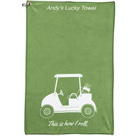 Personalized "This is How I Roll" Golf Cart Golf Towel