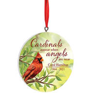 Personalized Cardinal Memorial Ornament