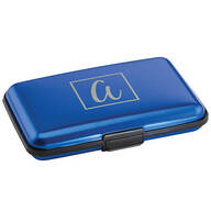 Personalized Initial Aluminum Credit Card Holder