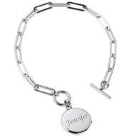 Personalized Paperclip Toggle Bracelet