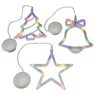Suction Cup Holiday Lights By Holiday Peak™, Set of 3