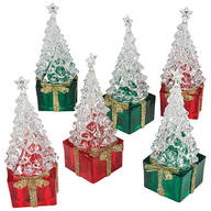 Lighted Trees On Gifts By Holiday Peak™, Set of 6