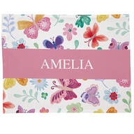 Personalized Butterfly Flowers Pillowcase