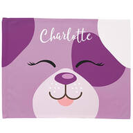 Personalized Purple Pup Pillowcase