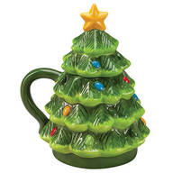 Ceramic Covered Christmas Tree Mug