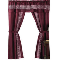 5-Pc. Fairfield Embroidered Curtain Set