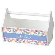 Personalized Rainbows Toy Caddy