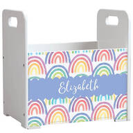 Personalized Rainbows Book Caddy