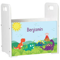 Personalized Dinosaurs Book Caddy