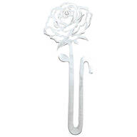 Silver Rose Bookmark