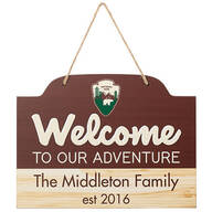 Personalized Our Adventure Hanging Sign