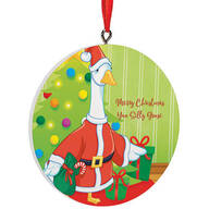 Personalized Christmas Goose Ornament