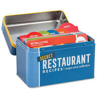 Secret Restaurant Recipe Card Collection Tin