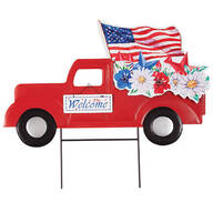 Patriotic Red Truck Stake by Fox River Creations™
