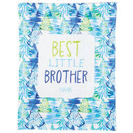 Personalized Best Little Brother Blanket