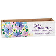 Personalized Bloom Wooden Planter Box