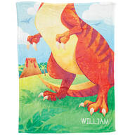 Personalized Dinosaur Blanket